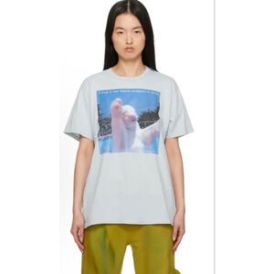 New Sold Out Collina Strada A Hug Graphic Tee S Light Blue